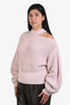 Self-Portrait Pink Cut Out Sweater Size L