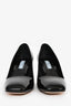 Prada Black Patent Leather Square Toe Pumps Size 36.5