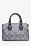 Louis Vuitton Blue Monoglam Jacquard Canvas Speedy Bandouliere 20 W ith Strap