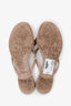 Valentino Blush Rubber Rockstud Bow Sandals Size 39