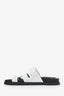 Hermès White Leather Chypre Sandals Size 39 Mens