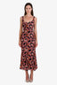 Reformation Black/Pink Floral Laine Maxi Dress Size 2