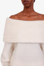 Acne Studios White Mohair Wool Turtle Neck Sweater Size XXS