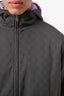 Gucci Grey/Purple Nylon GG Reversible Zip Up Jacket Size 48 Men's