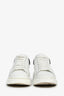 Alexander McQueen White/Black Leather Oversized Platform Sneakers Size 36