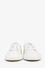 Hermès White/Yellow Leather Deep Sneaker Size 36