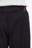 Paul Smith Navy Pinstriped Wool Pants Size 42