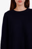 Eric Bompard Navy Cashmere Crew Neck Sweater Size L