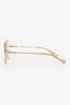 Chloe Clear/Gold Octagon '2134' Sunglasses