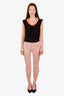 Red Valentino Pink Denim Capri Pants Size 4