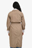 Max Mara Khaki Cotton Wrap Dress Size 8