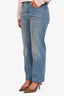 Valentino Light Wash Studded Straight Leg Jeans Size 32
