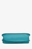 Hermès 2015 Turquoise Clemence Leather Evelyne 33 GM