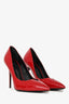 Giuseppe Zanotti Red Patent V-Cut Heels Size 36