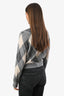 Sandro Grey/Cream Wool Blend Argyle Button Front Cardigan Size 1