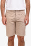 Officine Générale Khaki Belted Cargo 'Julian' Shorts Size 50 Mens