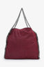 Stella McCartney Burgundy Faux Suede Falabella Tote Bag