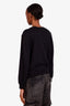 Moschino Couture Black/Gold Logo Printed Jersey Sweatshirt Size 10