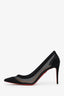 Christian Louboutin Black Suede Mesh Heels Size 38
