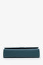 Saint Laurent Teal Grained Leather Small Kate Crossbody Bag