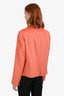 Akris Punto Orange Wool Blend Single Breasted Blazer Size 14