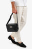 Hermès 2025 Black Leather Kelly PM Messenger Bag