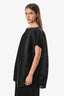 Pleats Please By Issey Miyake Black Pleated Short Sleeve Top Size 3