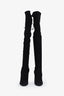 Stuart Weitzman Black Suede Knee High Boots Size 10.5