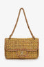 Pre-loved Chanel™ 2010 Yellow St.Tropez Tweed Single Flap Shoulder Bag