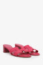 Hermès Pink Epsom Calfskin Oasis Sandals Size 37