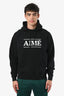 Aimé Leon Dore Black Cotton Logo Hoodie Size M Mens