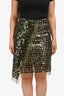 Dorothee Schumacher Green Sequin Pencil Skirt Size 3