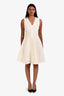 Maje Cream Crochet Sleeveless Dress Midi Skirt Size 1