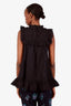 Zimmermann Black Cotton Embroidered Eyelet Blouse Size 3