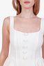 Self-Portrait White Tweed Midi Dress Size 2