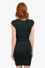 Alexander Wang Green Knit Fitted Midi Dress Size XS