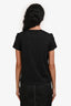Hermès Black Cotton Embroidered Pocket T-Shirt Size 34