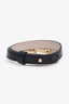 Bvlgari Black Leather Serpenti Forever Leather Wrap Bracelet