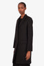 The Row Black Virgin Wool Buttoned Coat Size 8
