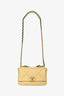 Pre-loved Chanel™ Yellow Lambskin Small 19 Flap Bag