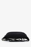Saint Laurent Black Canvas Leather Trimmed Belt Bag