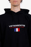 Vetements 2018 Black Layered French Flag Hoodie Size XS Mens