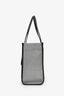 Burberry Black/Grey Canvas Leather Freya Tote Bag
