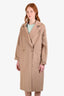 Stella McCartney Beige Wool 'Iconic' Double Breasted Coat Size 38