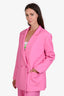 SER.OY.A Pink Pinstripe 'Natasha' Blazer Size M