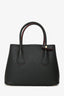 Prada Black Saffiano Leather Small Double Tote Bag