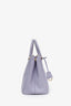 Prada Purple Saffiano Leather Medium Double Zip Galleria Tote