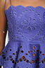 Zimmermann Purple Eyelet Sleeveless Tank Top + Pant Set With Belt Size 3
