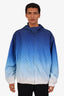 Gucci Blue Monogram Gradient Hooded Zip-Up Jacket Size 50 Mens