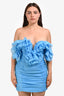 Eliya The Label Sky Blue Ruched Mini Dress Size L